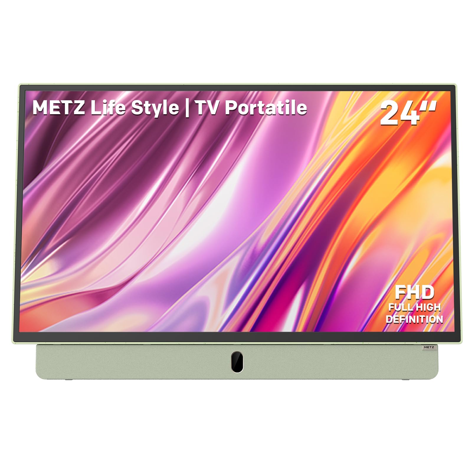 Metz TV Portatile MPE7200Z 24" FHD Smart, Verde