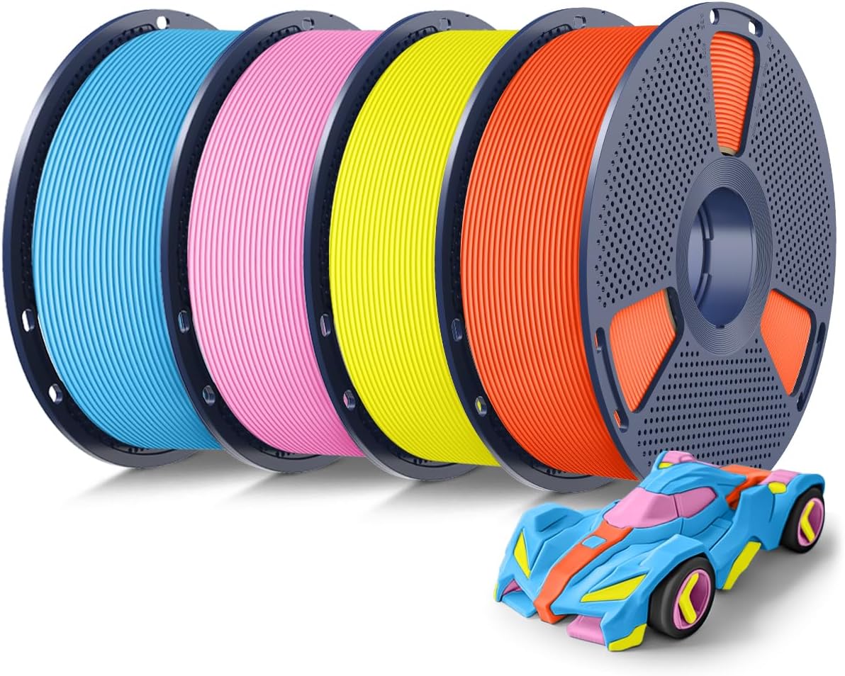 Sunlu Bundle 4KG Filamento PETG Rapido per Stampanti 3D - immagine 1