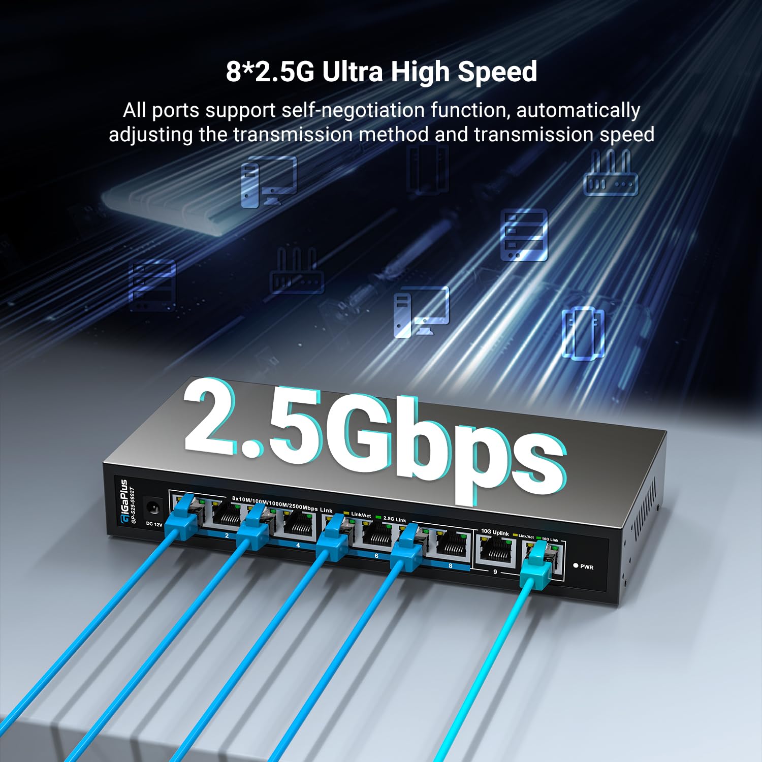 Switch Ethernet 10 Porte 10Gb Gigaplus non gestito - immagine 5