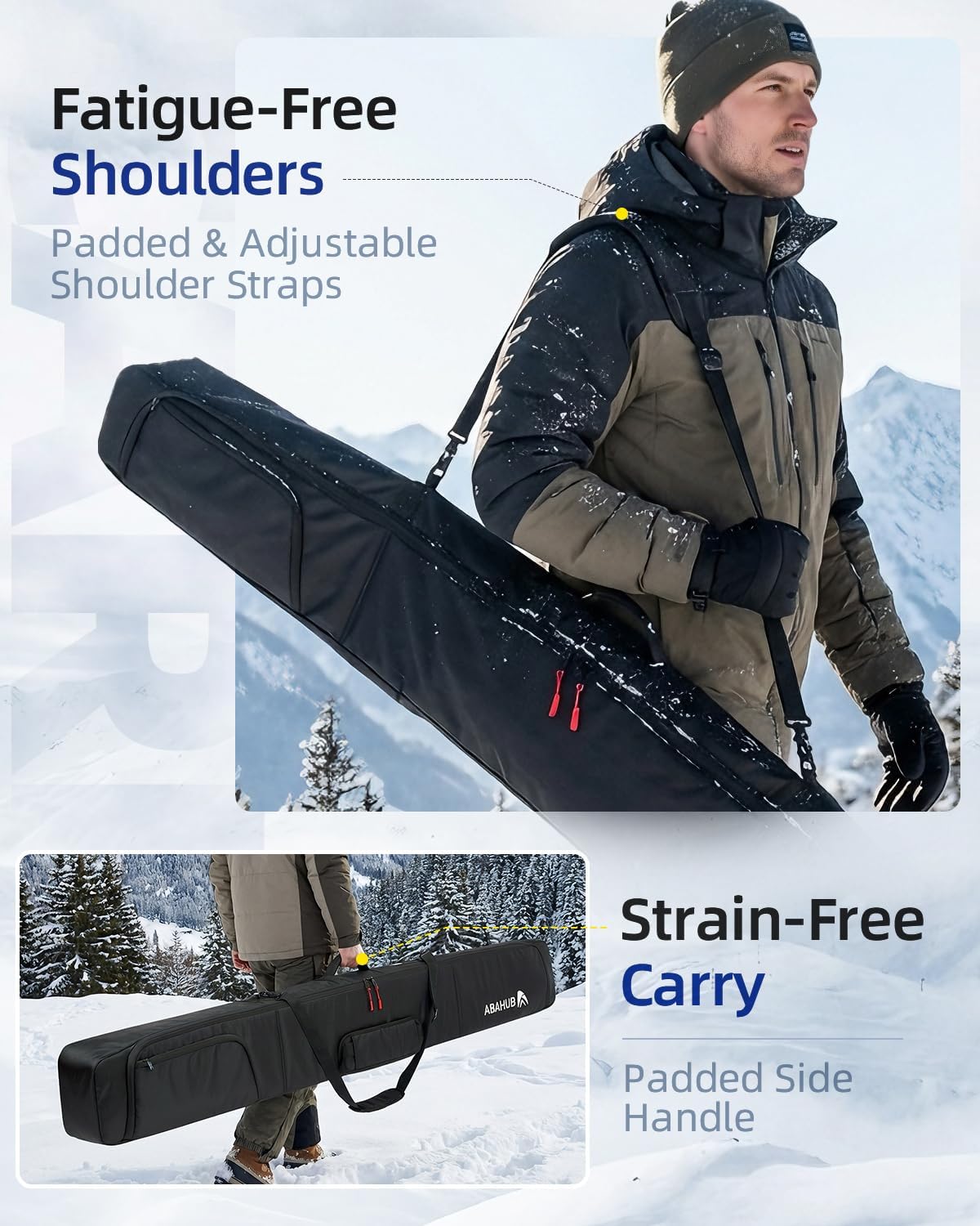 Abahub Borsa da Sci Impermeabile Imbottita - immagine 6