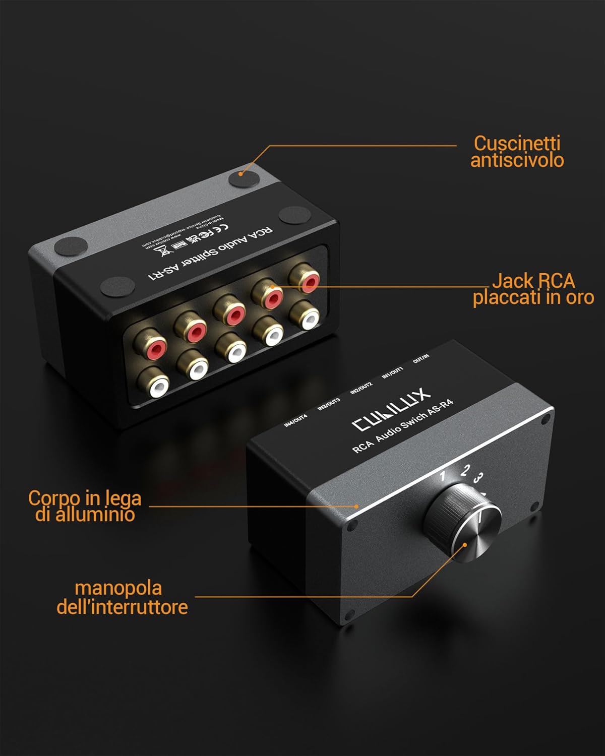 Cubilux AS-R4 Switch Pono Bidirezionale a 4 Vie - immagine 2