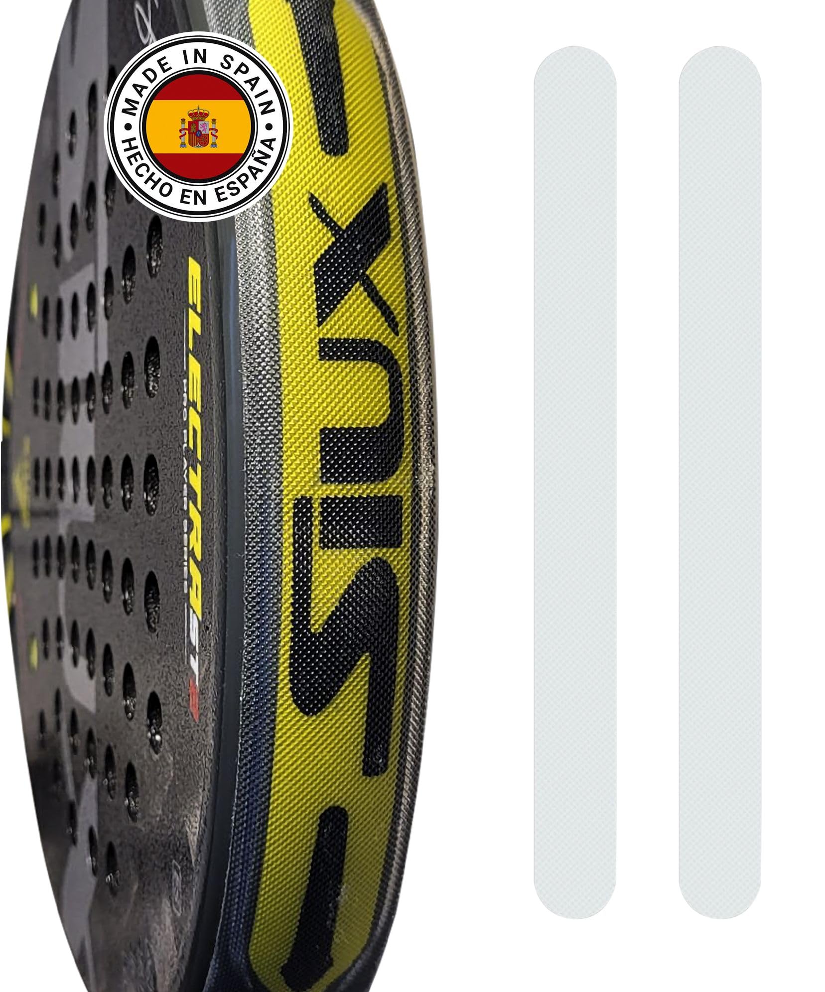 Protezione Racchetta Padel - Protettore Racchette Padel Trasparente 35 x 370 mm Leggero, Ruvida e Durevole - Padel Accessori - Made in Spagna - Confezione da 2 Pezzi