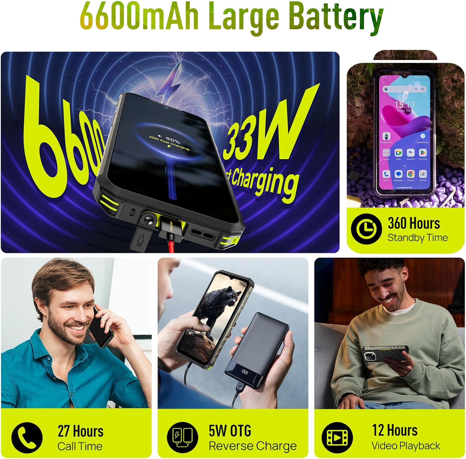 Ulefone Armor 22 - Rugged Smartphone Android 13, Verde - immagine 7