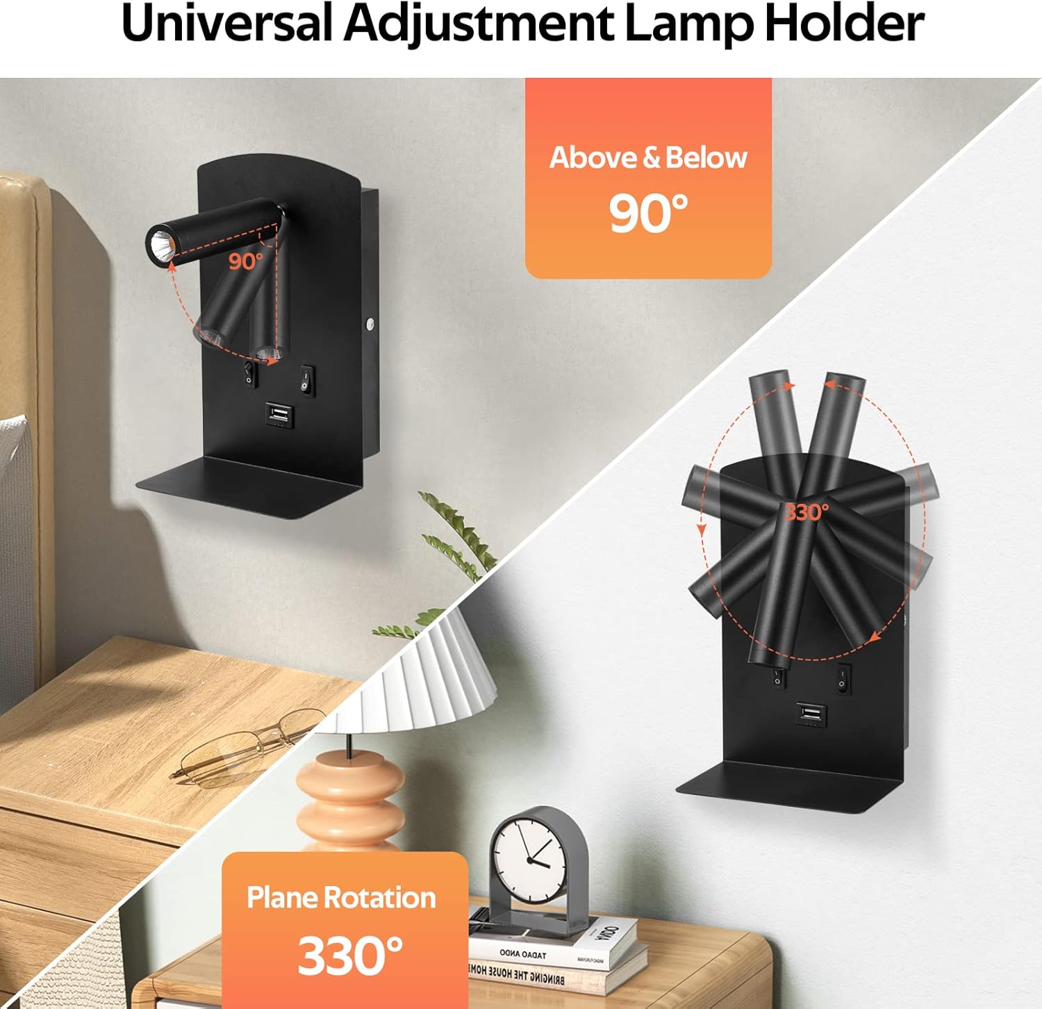 Lampada da Parete LED con USB 12W - immagine 3