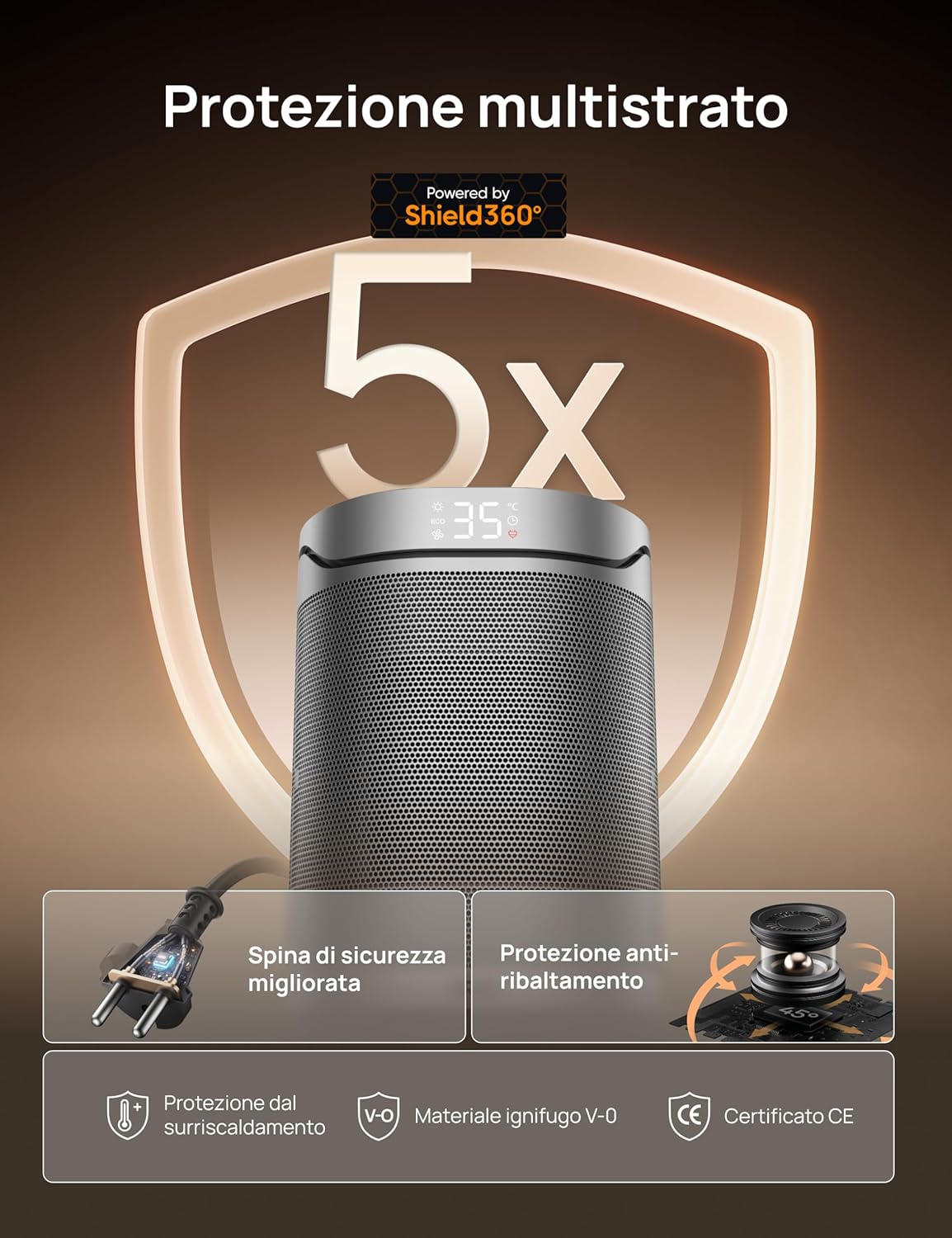 Dreo Riscaldatore in Ceramica 1500W - immagine 3