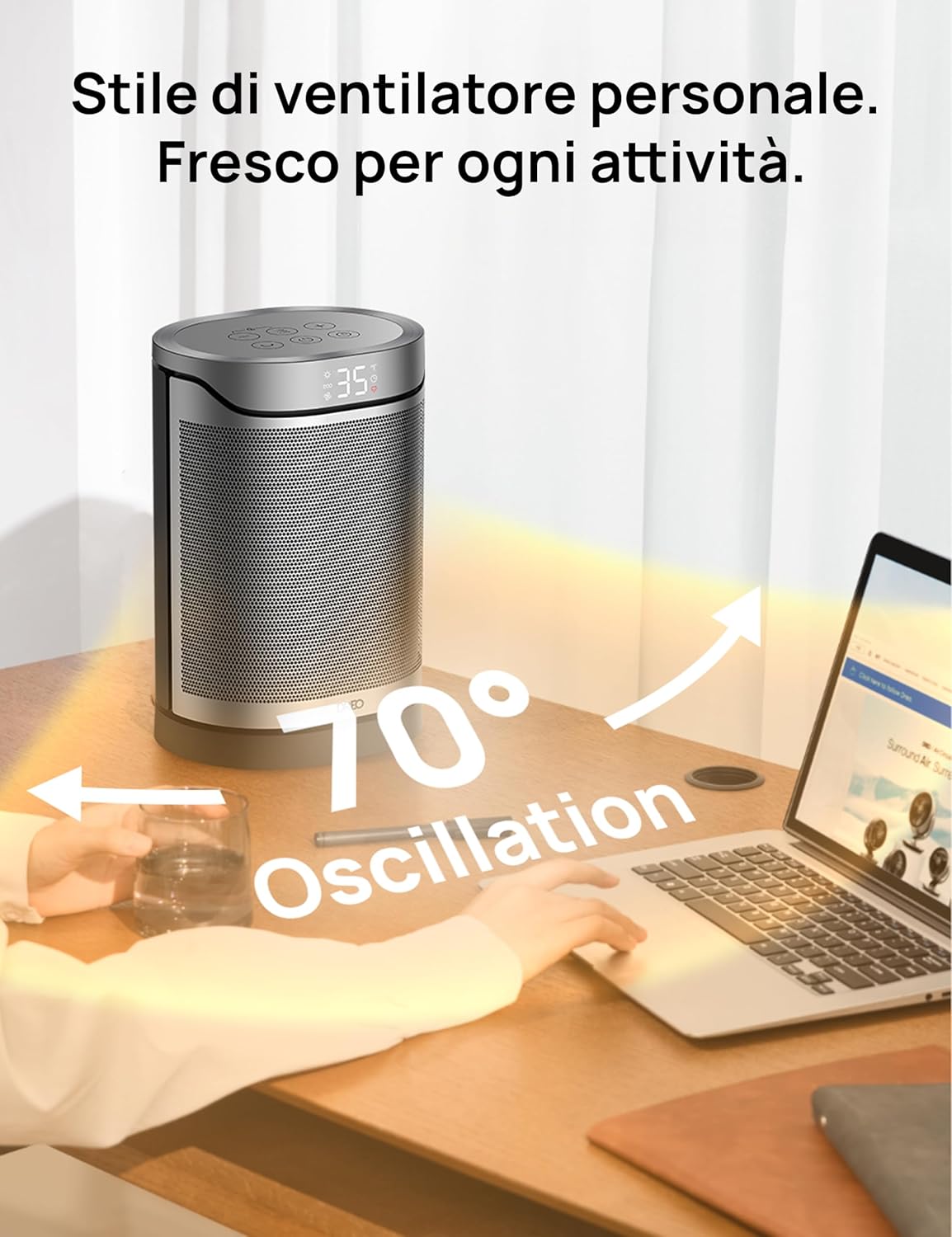 Dreo Riscaldatore in Ceramica 1500W - immagine 5