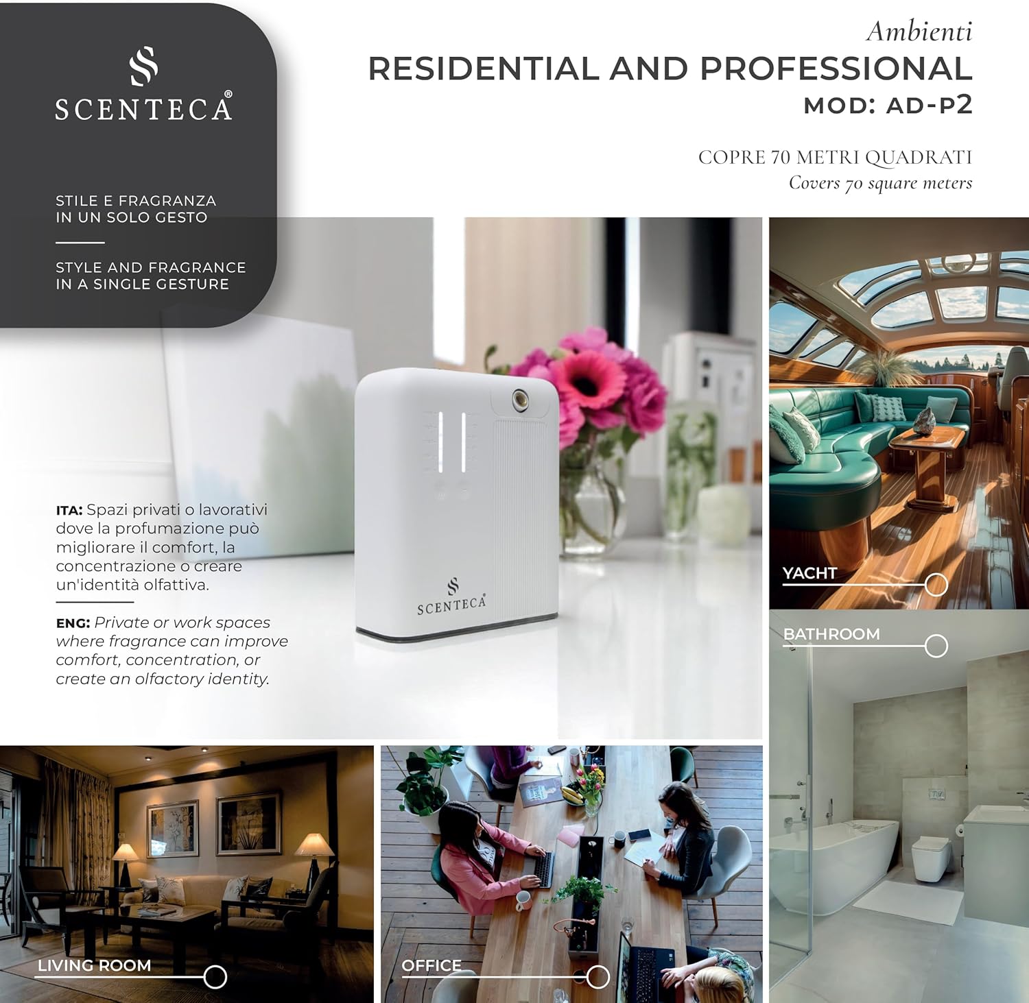 Scenteca® Diffusore Fragranza AD-P2 70mq - immagine 5