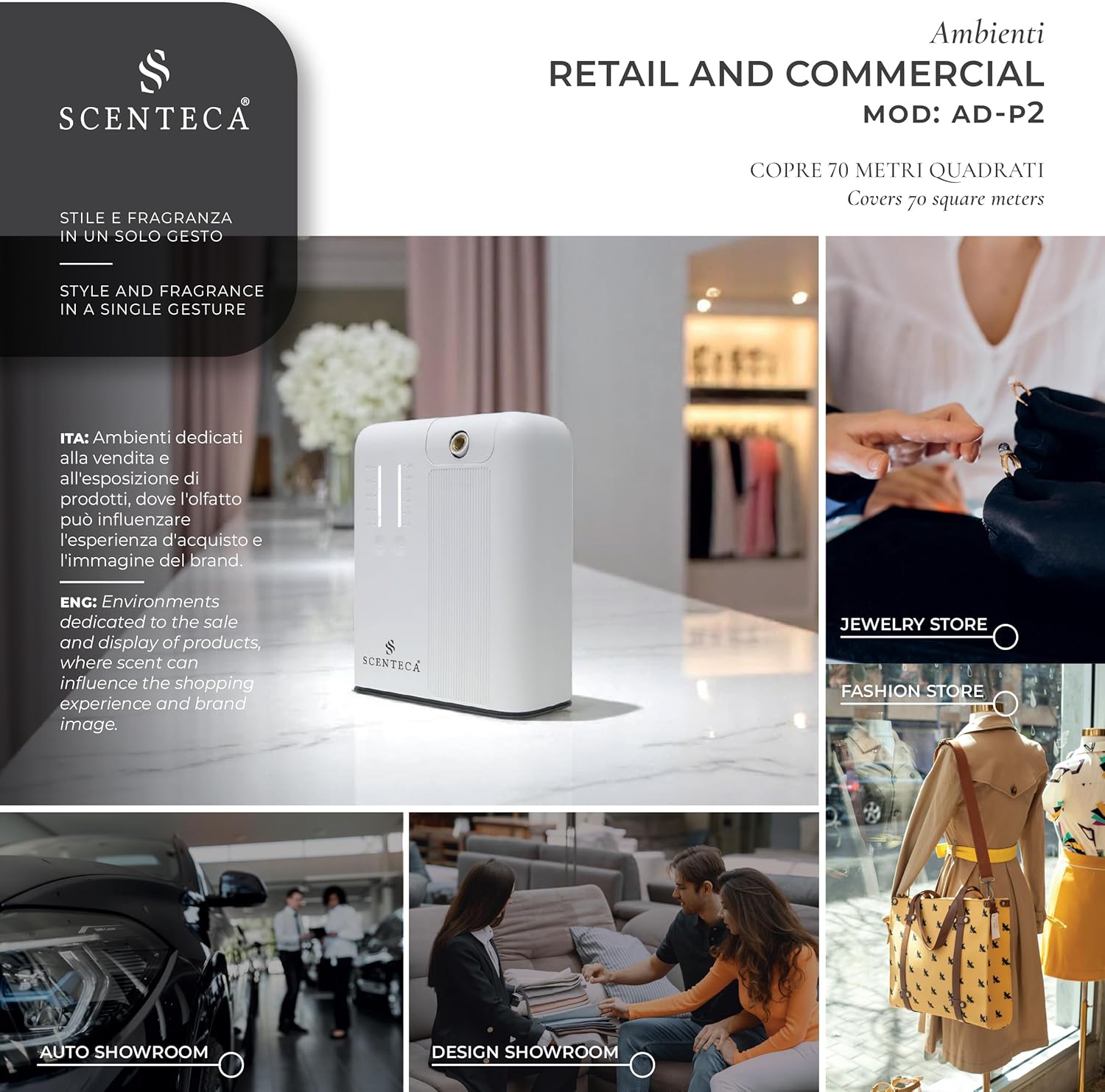 Scenteca® Diffusore Fragranza AD-P2 70mq - immagine 8