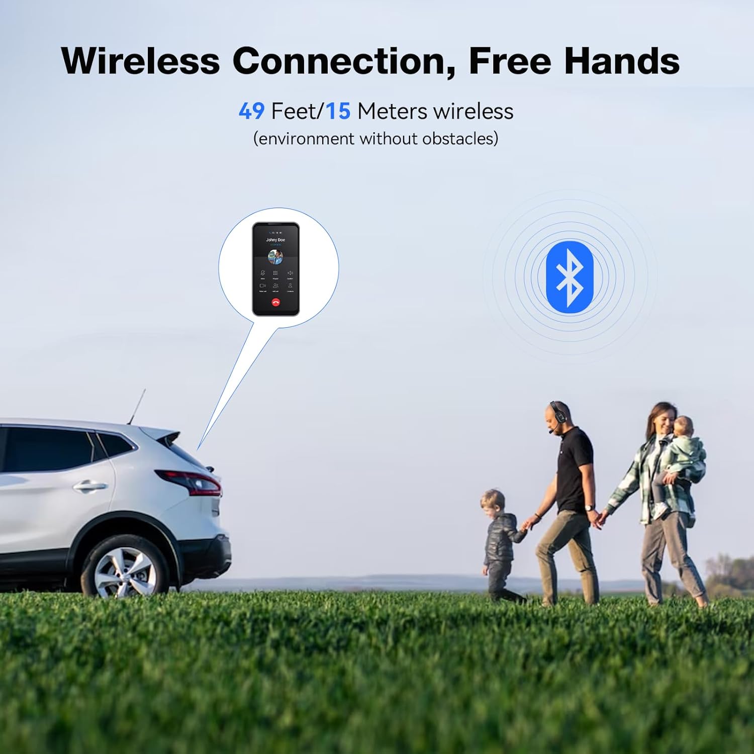 Tecknet Cuffie Bluetooth Wireless con Microfono 55 Ore - immagine 8