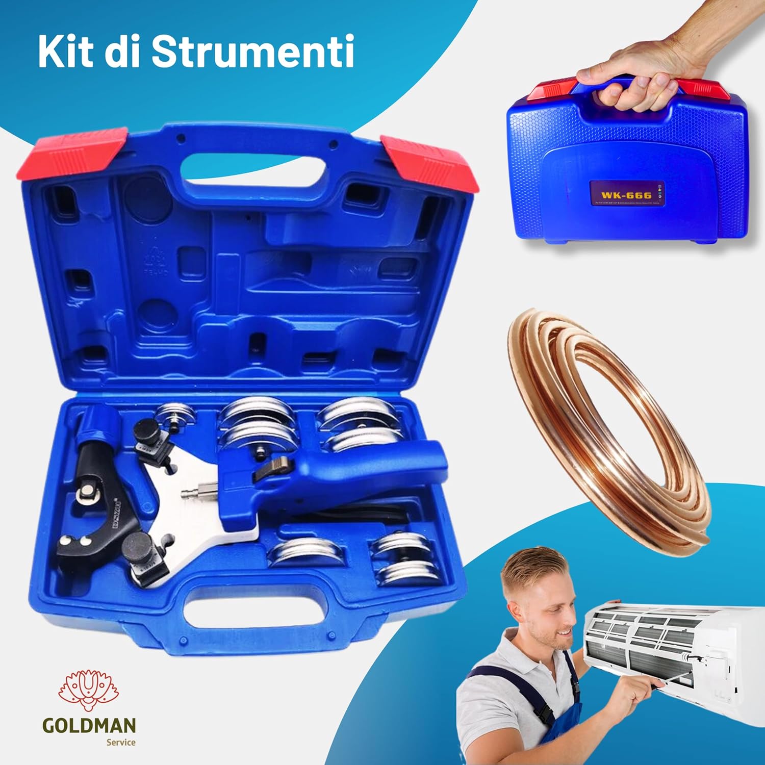 GOLDMAN SERVICE - Macchina Piegatubi Manuale - immagine 6