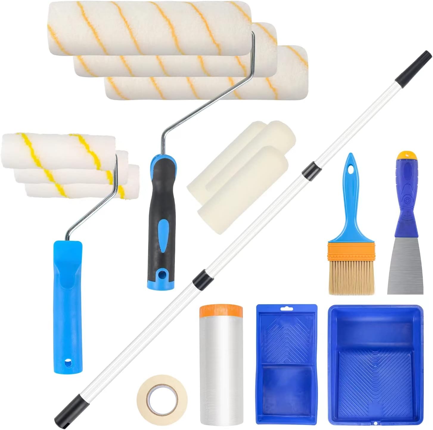 Set Rullo Pittura per Imbiancare 18 Pezzi