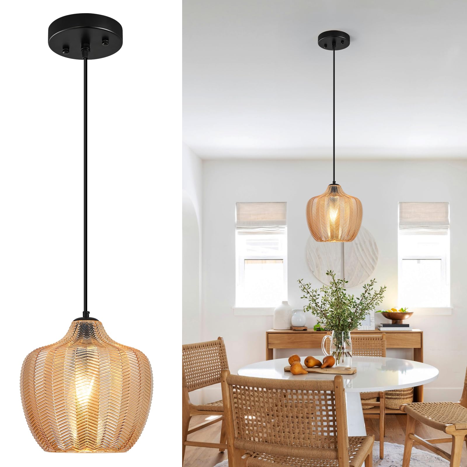 Lampada Sospesa a Sfera 23,5cm, Design Moderno