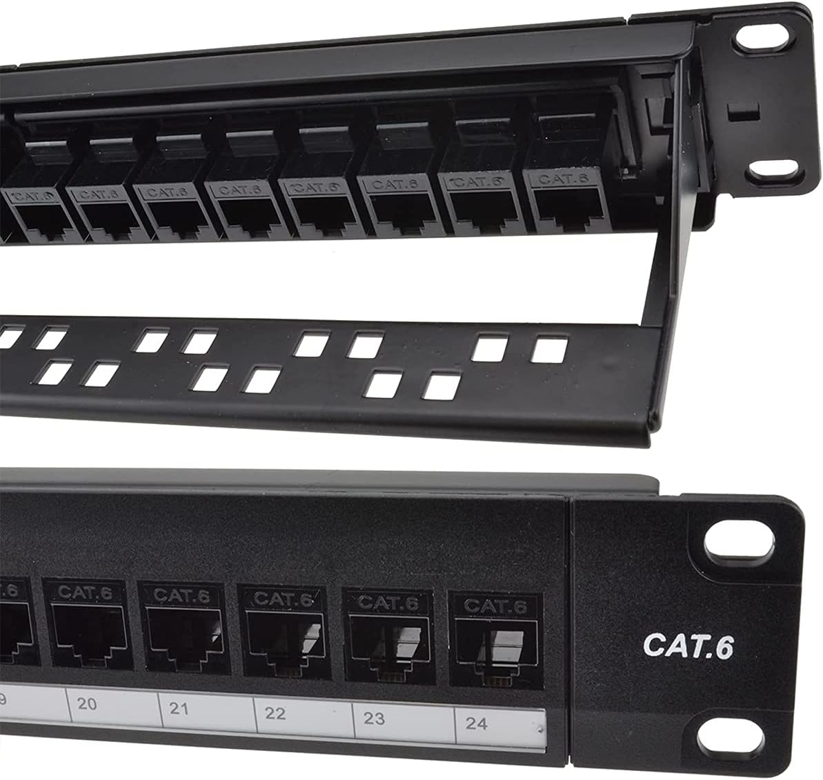 Pannello Patch Di Rete, 24 Port 1U Rack Pannello Montabile Cat6 Patch ...