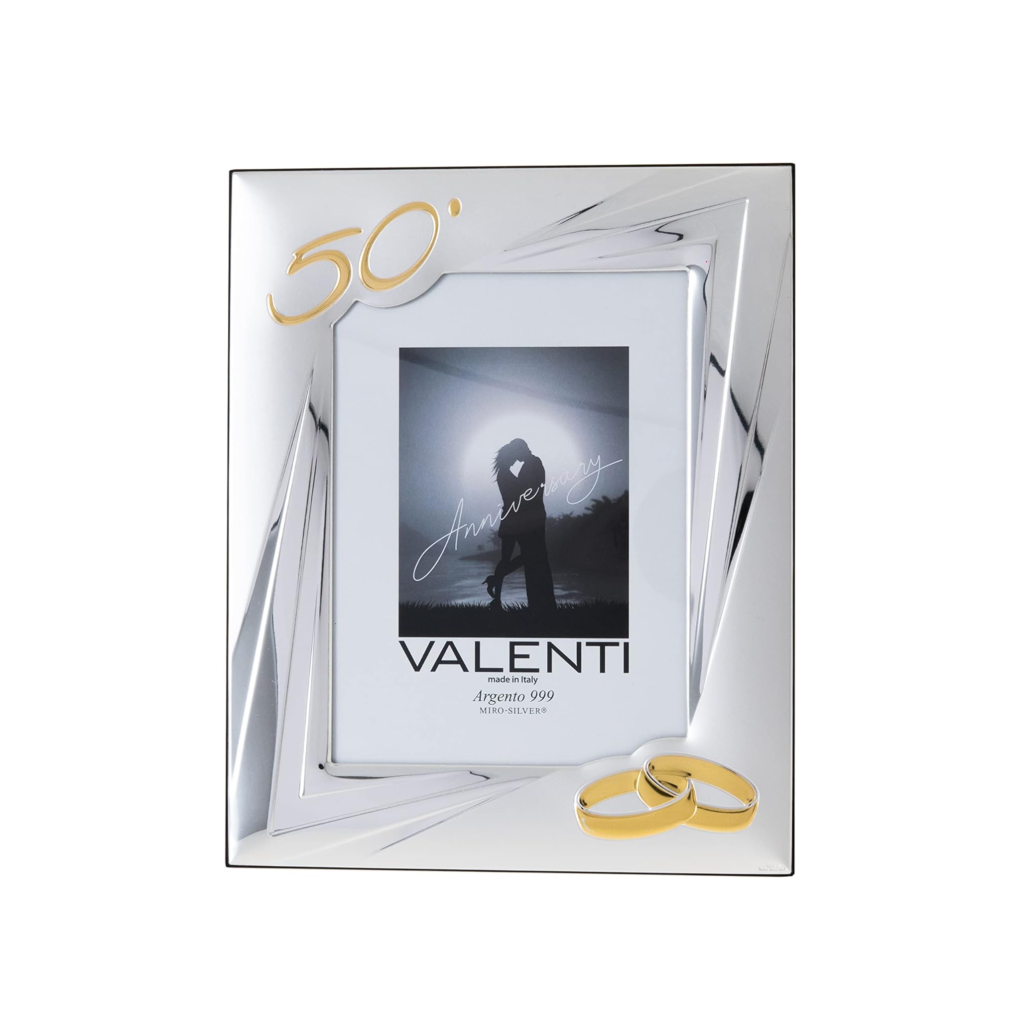 Valenti&Co - Cornice Portafoto Argento cm 18x24