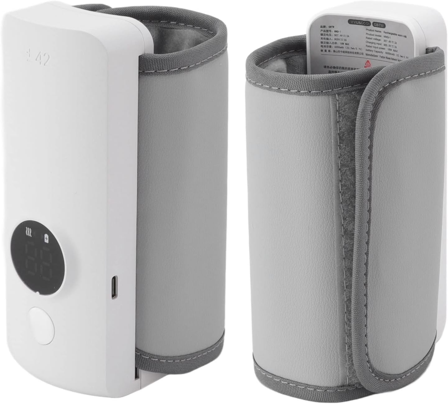 Scaldabiberon Portatile Ricaricabile Wireless con Display LCD - immagine 8