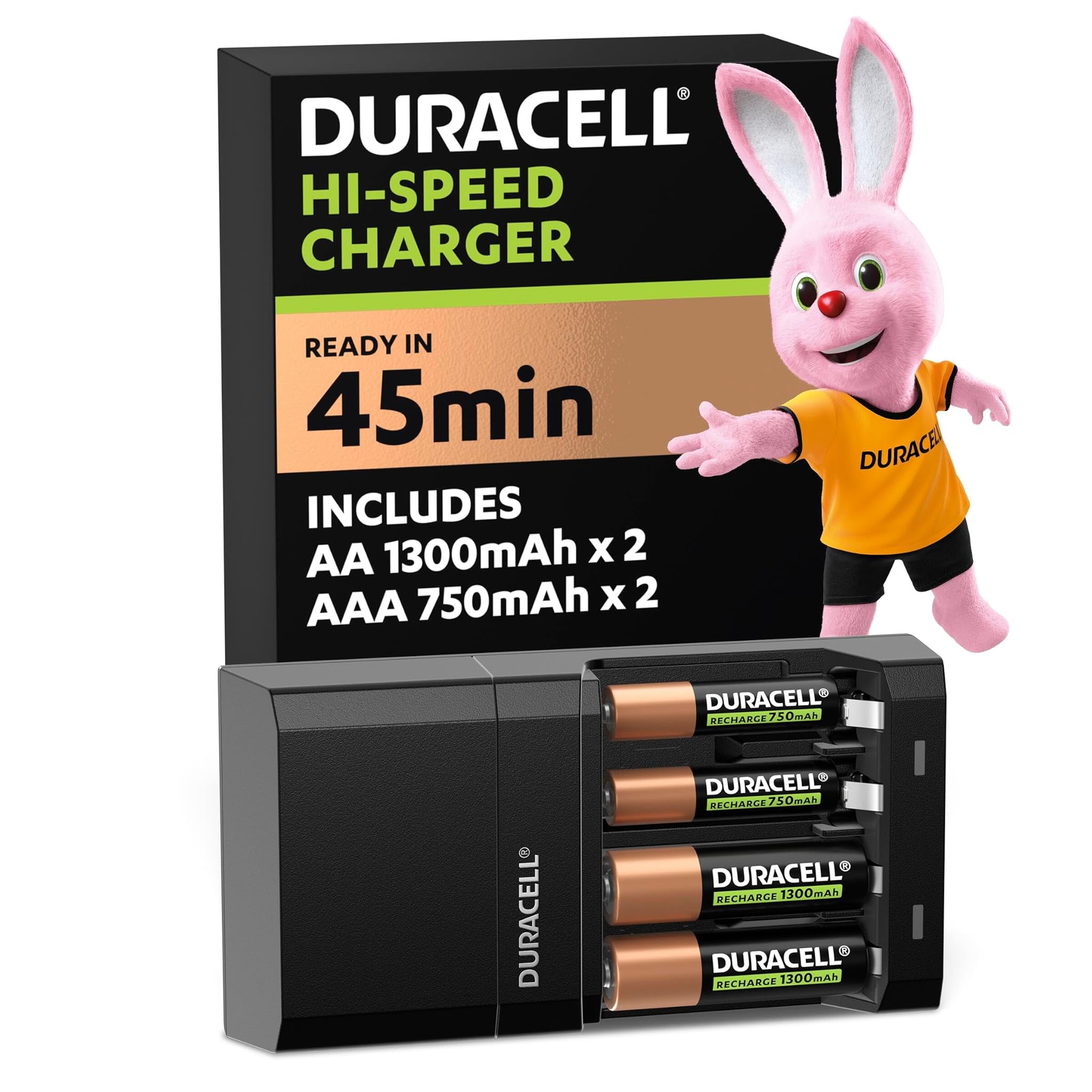 Duracell Caricabatterie Rapido 45 Minuti
