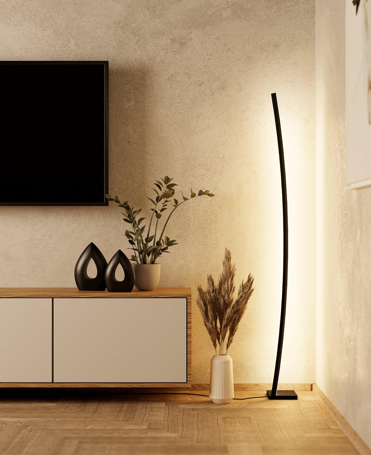 EGLO Lampada da Terra LED Picacha, Nera - immagine 3