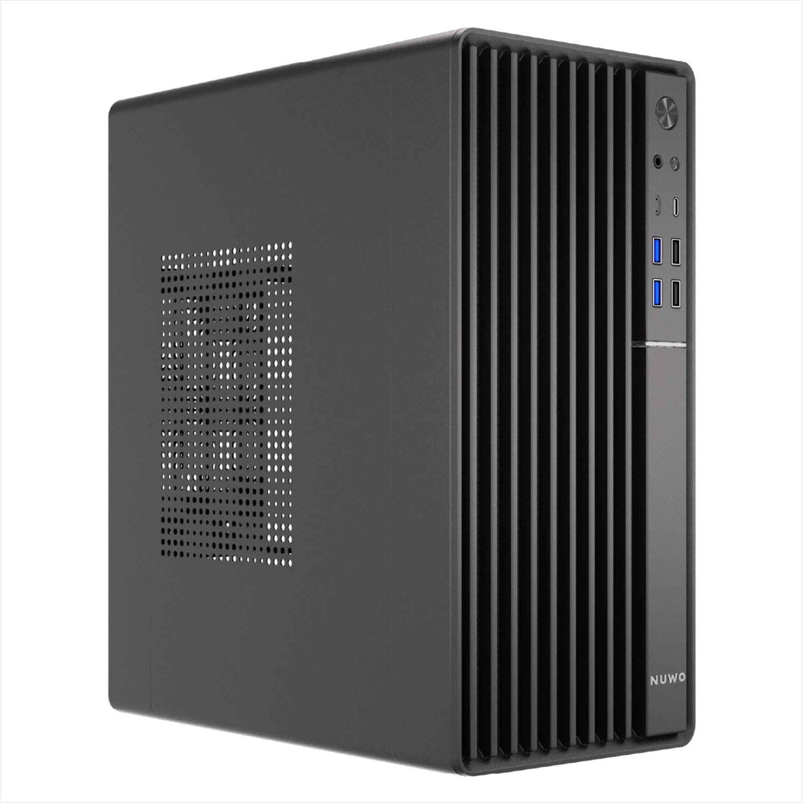 Nuwo Quartz QK300 - Case PC Compatto Micro-ATX, Nero
