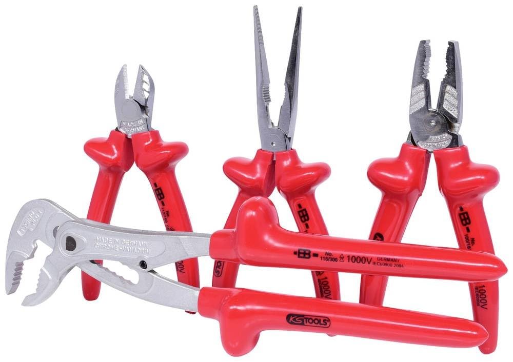 KS Tools 117.1700 Serie di Pinze, Classic, 1000V, 4 Pezzi