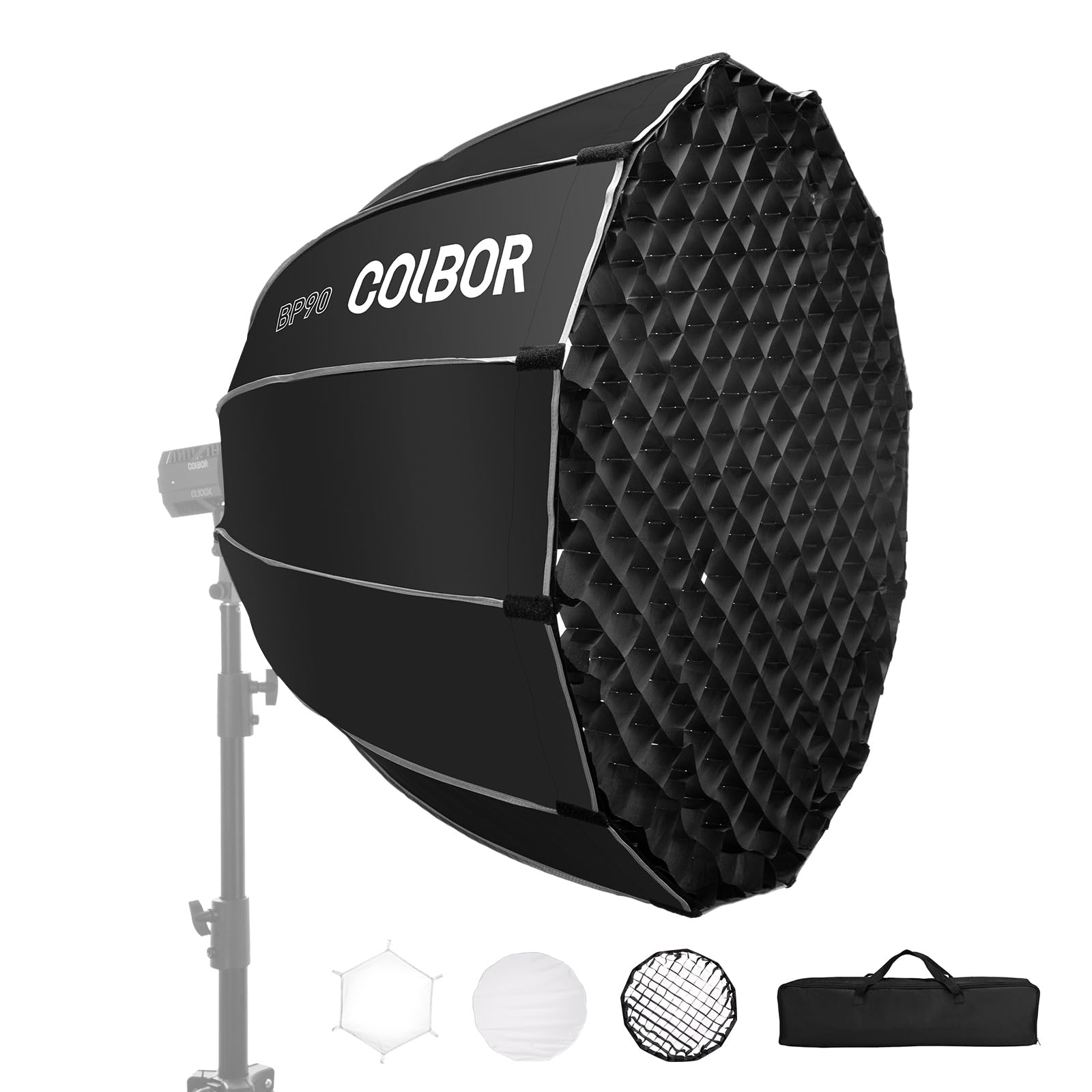 Colbor BP90 Softbox Parabolico 90cm a Sgancio Rapido | Velz