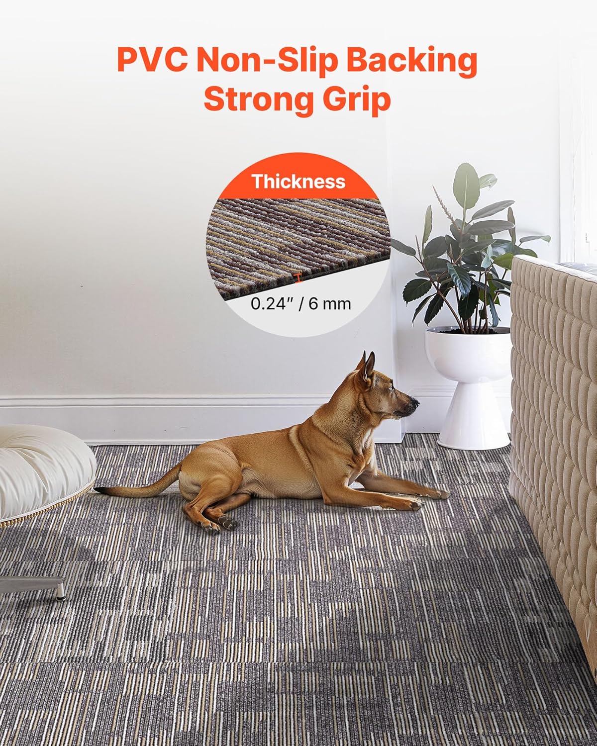 Vevor Piastrelle per Moquette 610x610 mm 24 Pezzi - immagine 5