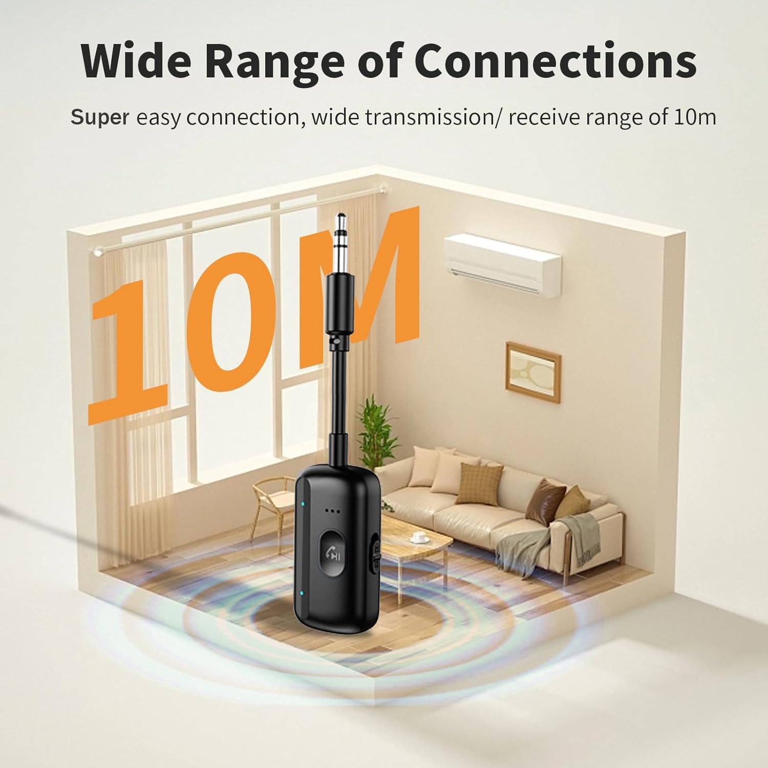 Elzle Trasmettitore e Ricevitore Bluetooth 5.4 (2 in 1) - immagine 6