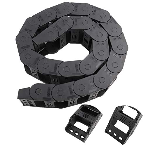 Catena Portacavi in Nylon Nero 100cm 25x57mm