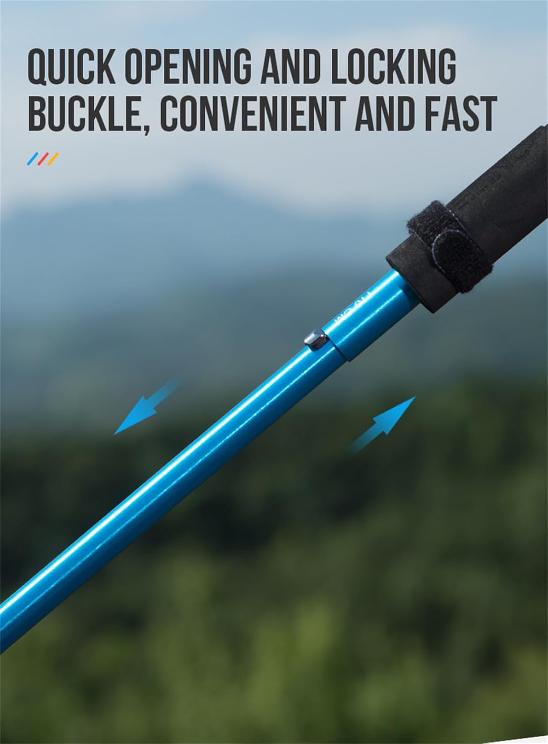 Aonijie 2 Pezzi Bastoncini Trekking Pieghevoli - immagine 4