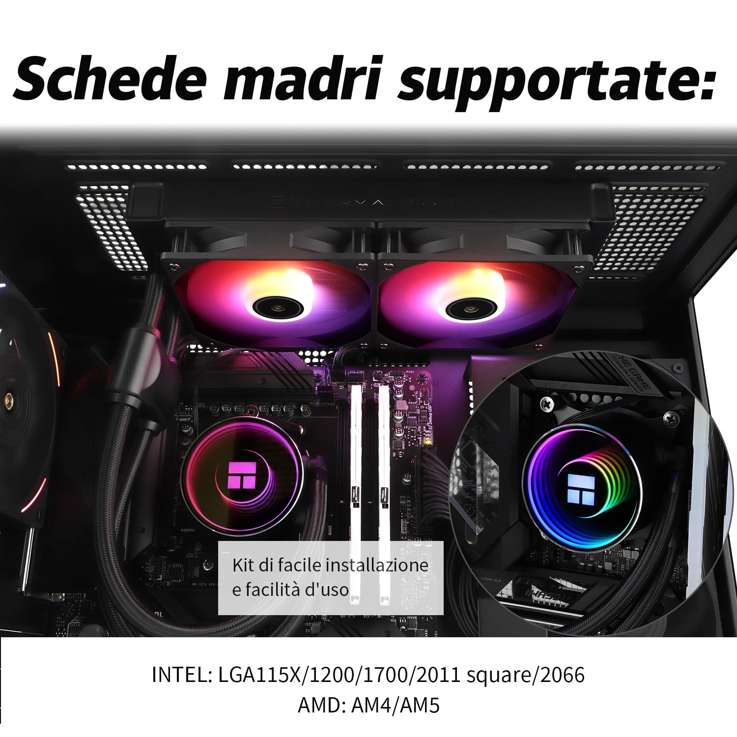 Tr FN 240 NERO ARGB Raffreddatore Processore - immagine 5