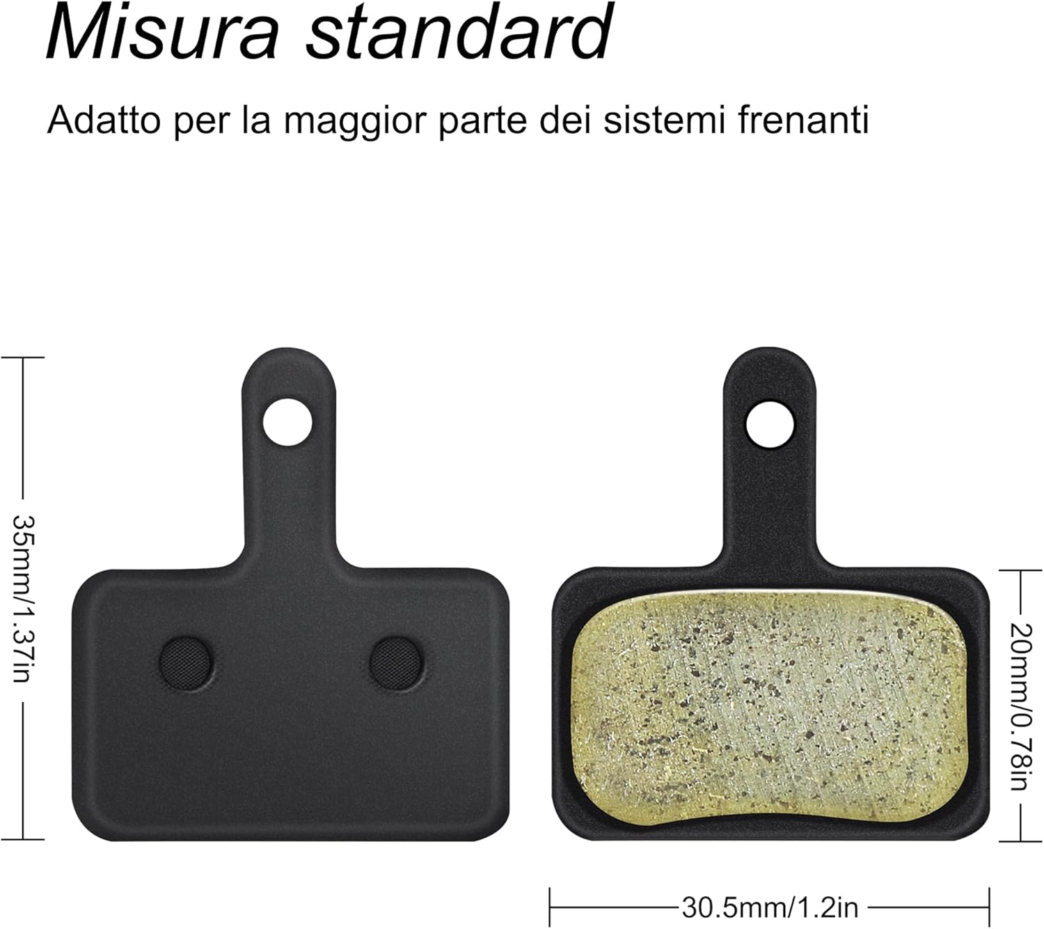 4 Paia Pastiglie Freno Bici MTB a Disco - immagine 2