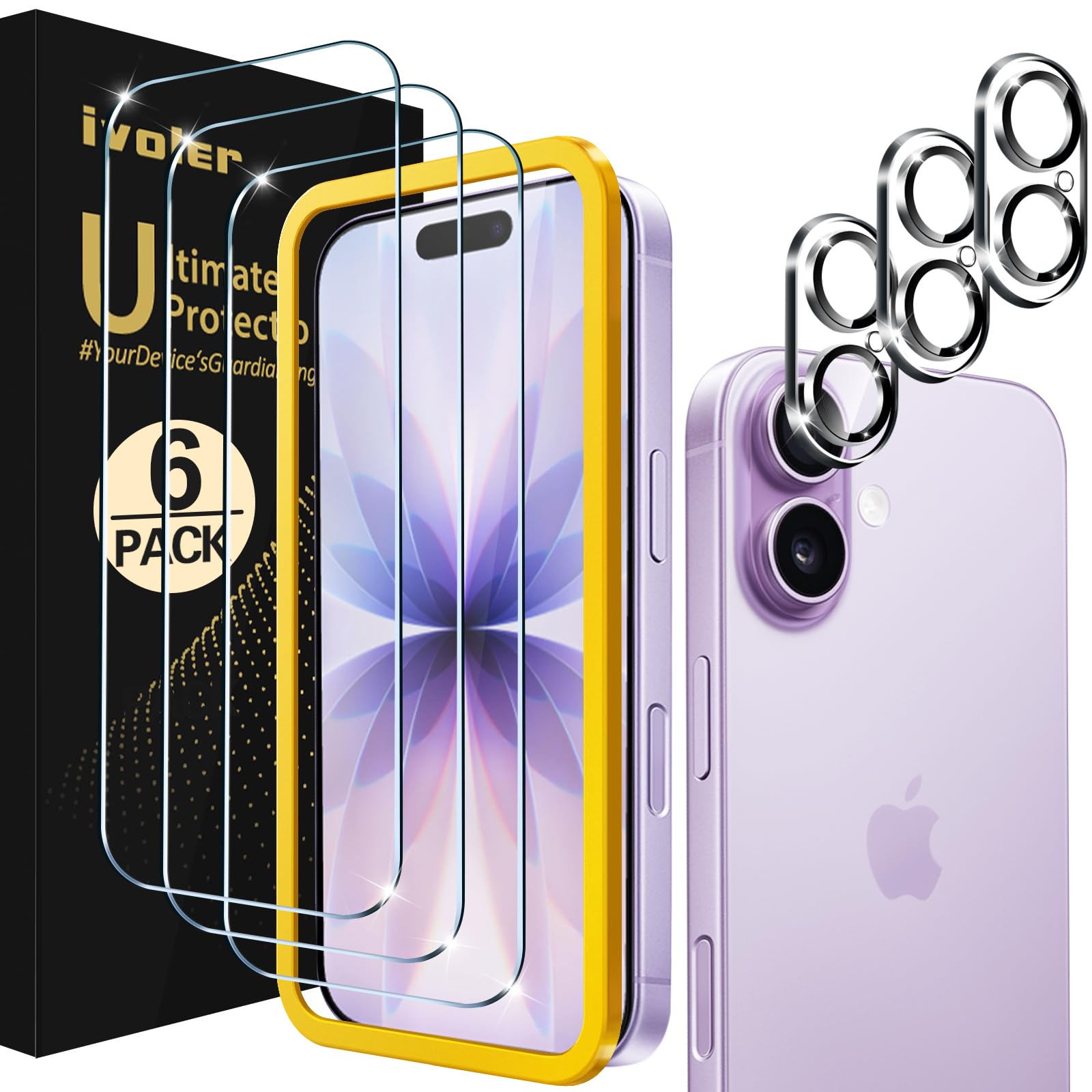 Ivoler 3x Pellicola Vetro Temperato per iPhone 17 6.3"