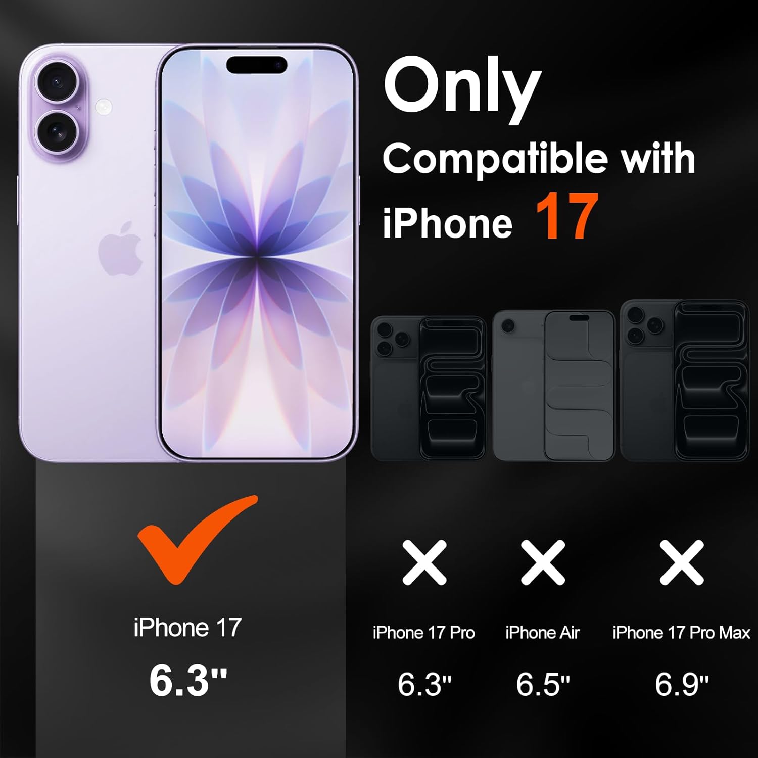 Ivoler 3x Pellicola Vetro Temperato per iPhone 17 6.3" - immagine 2