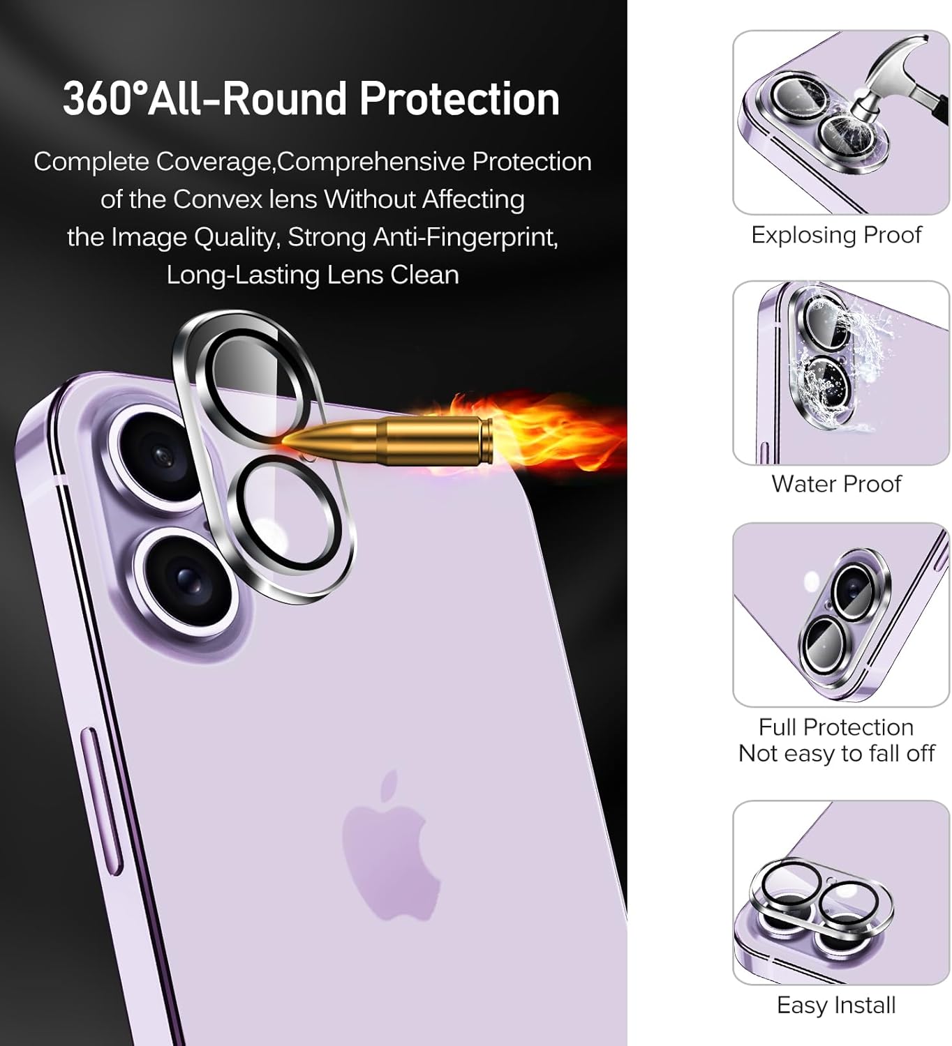 Ivoler 3x Pellicola Vetro Temperato per iPhone 17 6.3" - immagine 3