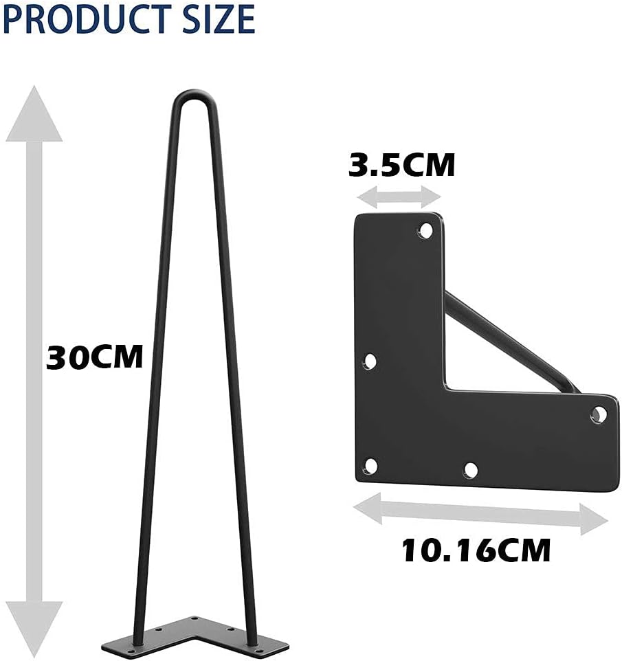 Winsoon Set 4 Gambe per Mobili 30 cm - immagine 2