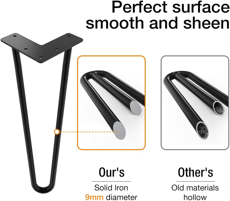 Winsoon Set 4 Gambe per Mobili 30 cm - immagine 3