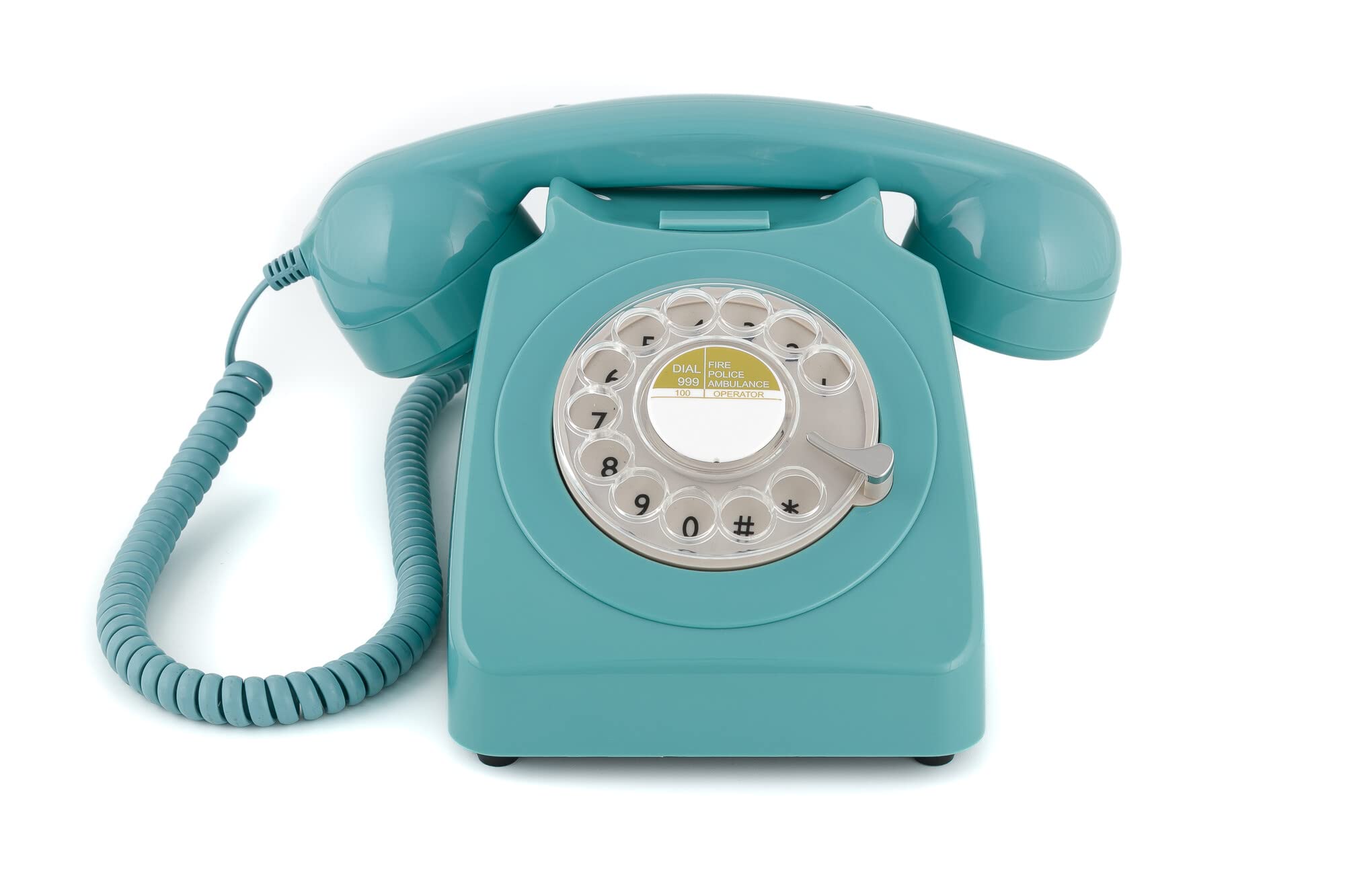 Gpo Telefono Fisso 746 Stile Retrò Anni '70, Blu Azzurro