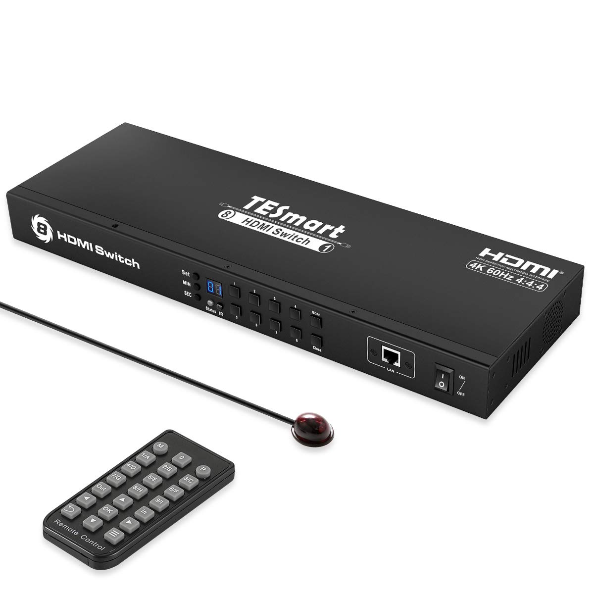 Tesmart HDMI 2.0 Switcher 8 Ingressi 1 Uscita 4K@60Hz