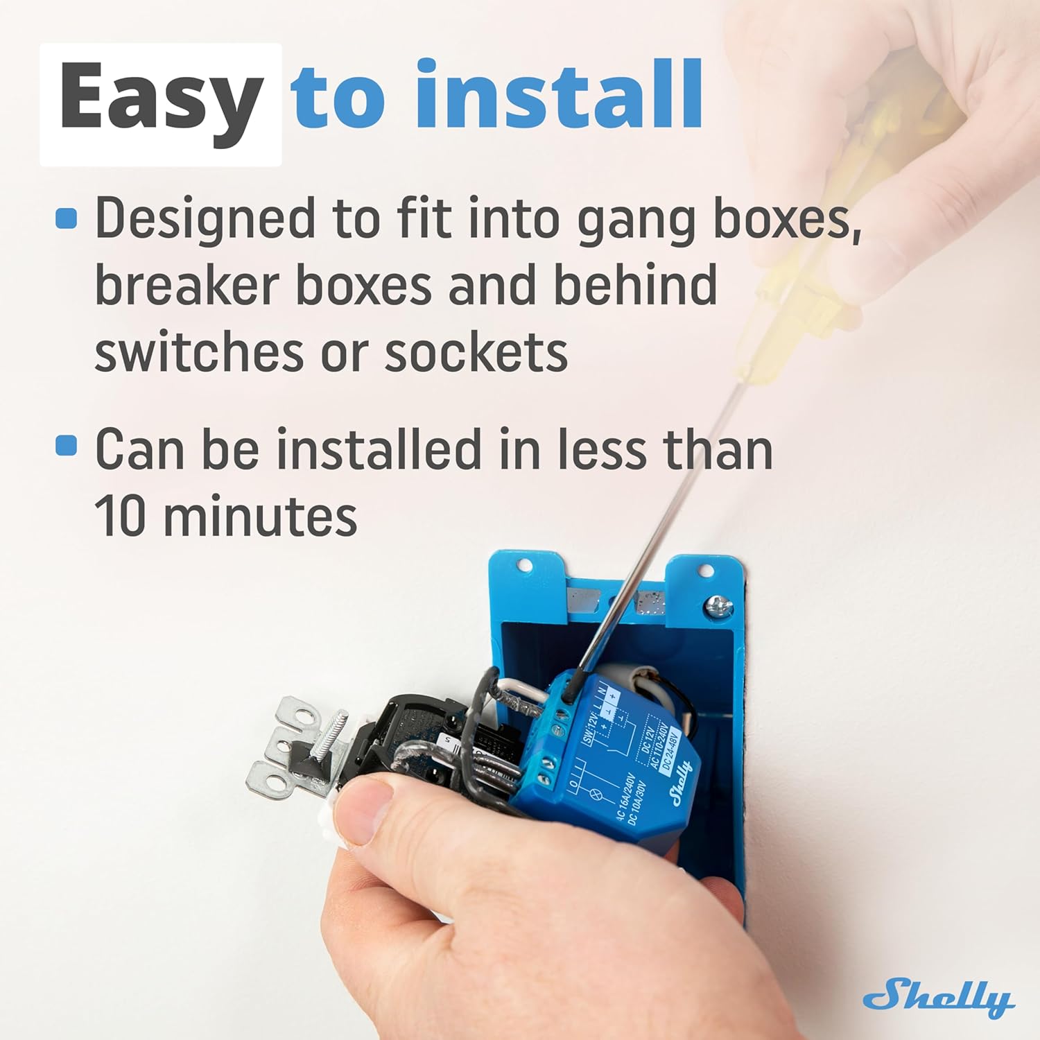 Shelly Plus 1 interruttore WiFi, confezione da 2 pezzi - immagine 3