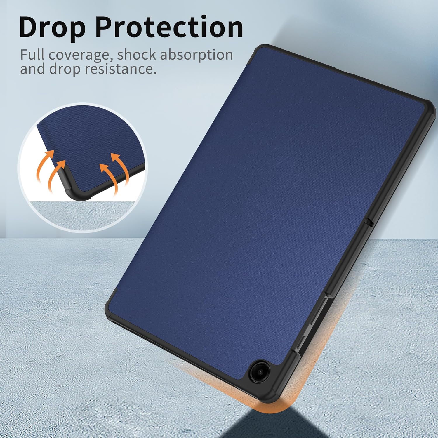 Easyacc Custodia Compatibile Samsung Galaxy Tab A9+ 11 Pollici, Blu - immagine 5