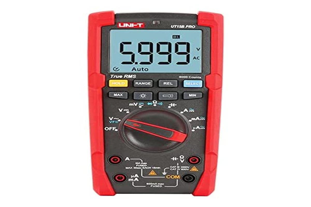 UNI-T UT15B PRO True RMS Multimetro Digitale 1000V AC/DC 10A