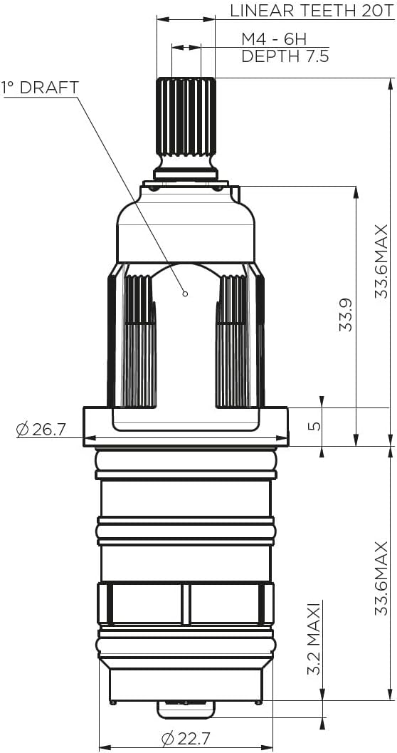Vernet VT23 - Cartuccia termostatica - immagine 3