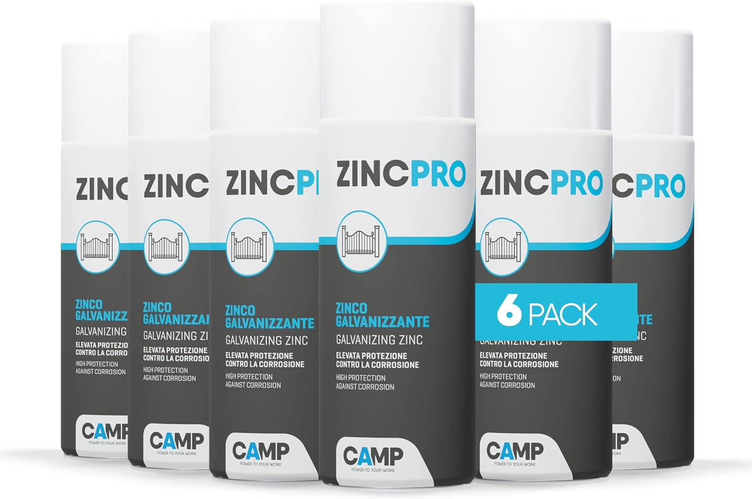 Camp ZINC PRO Spray - Zinco Galvanizzante, 6x400ml - immagine 1