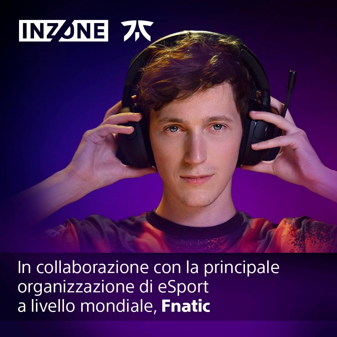 Sony INZONE H5 - Cuffie Gaming Wireless, Nero - immagine 2
