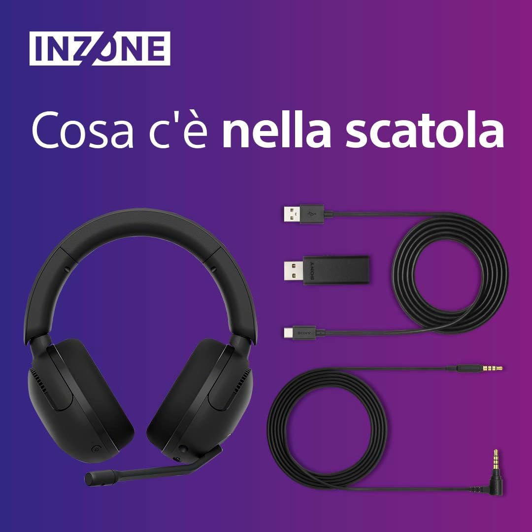 Sony INZONE H5 - Cuffie Gaming Wireless, Nero - immagine 4
