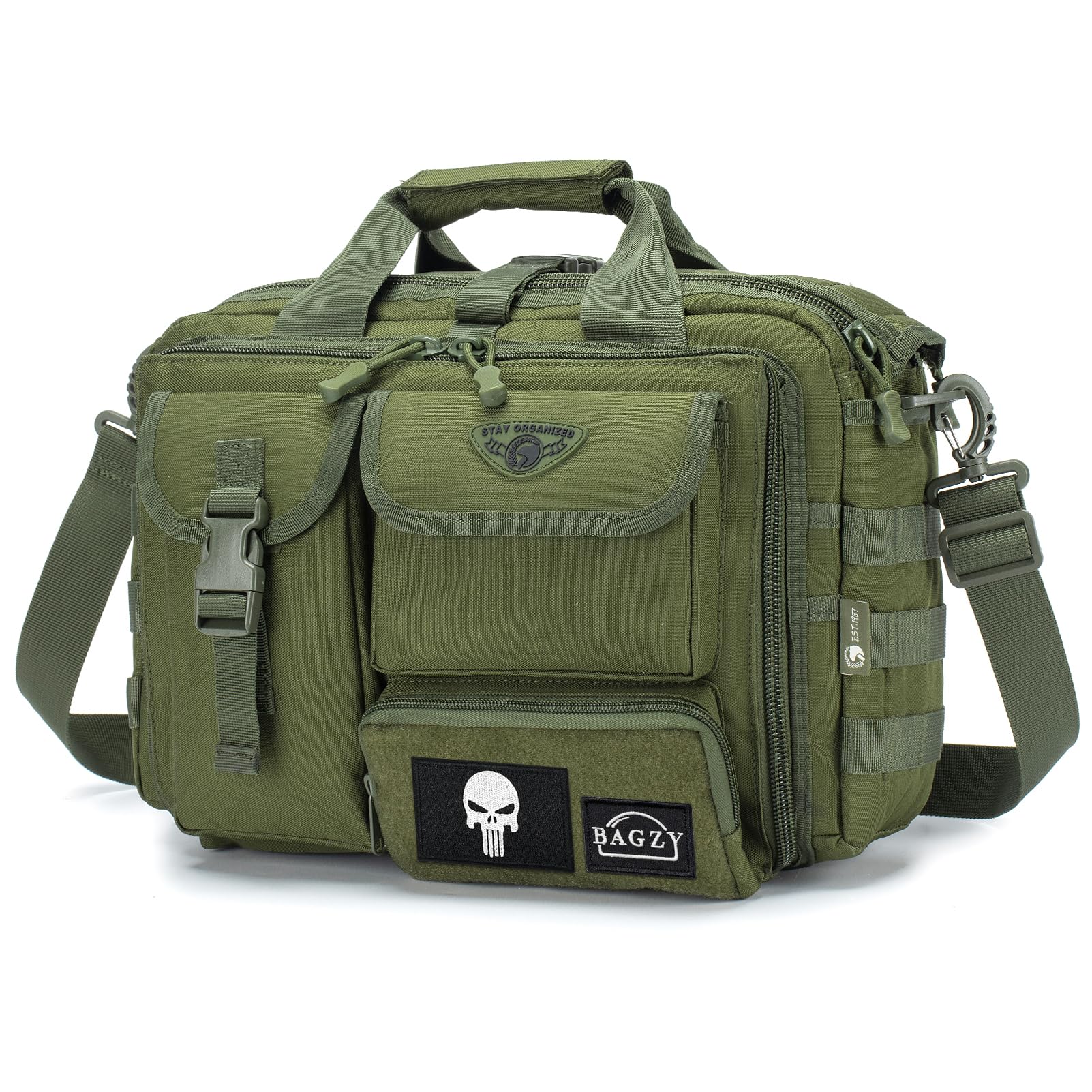 BAGZY Borsa Porta PC 14/15.6/17.3 Pollici Ventiquattrore per PC portatili Borsello Tattico Militare MOLLE Borsa 24 Ore Oxford Borse Valigetta Uomo Borsa Cartella Portadocumenti da Ufficio
