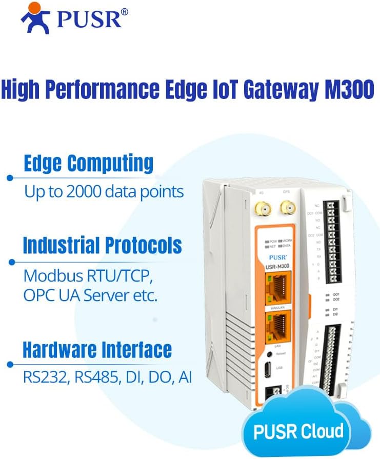 Pusr USR-M300 Gateway IoT Industriale Edge Computing - immagine 2