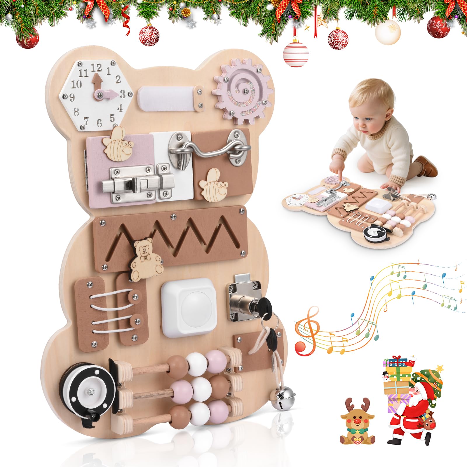 Busy Board per Bambini - Pannello Sensoriale Montessori