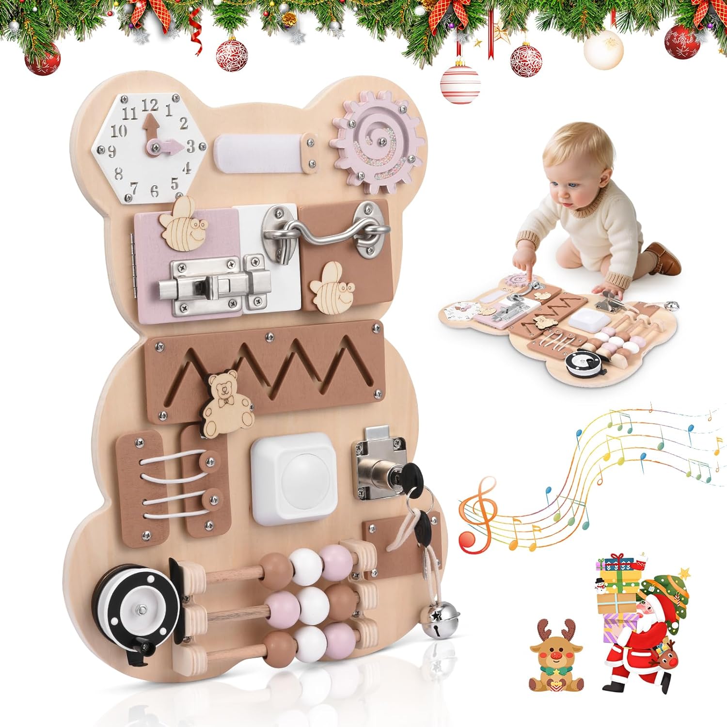 Busy Board per Bambini - Pannello Sensoriale Montessori - immagine 1