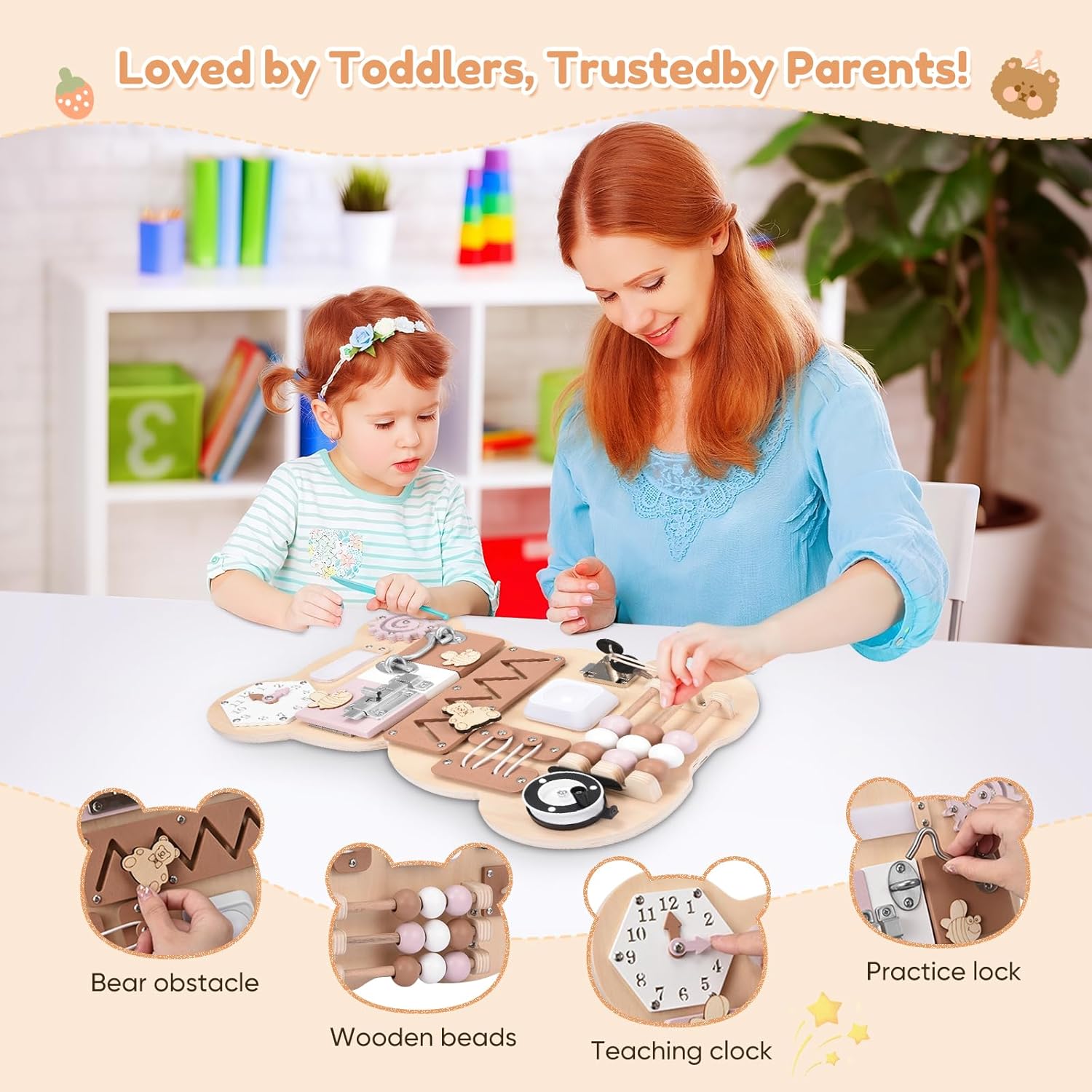 Busy Board per Bambini - Pannello Sensoriale Montessori - immagine 2