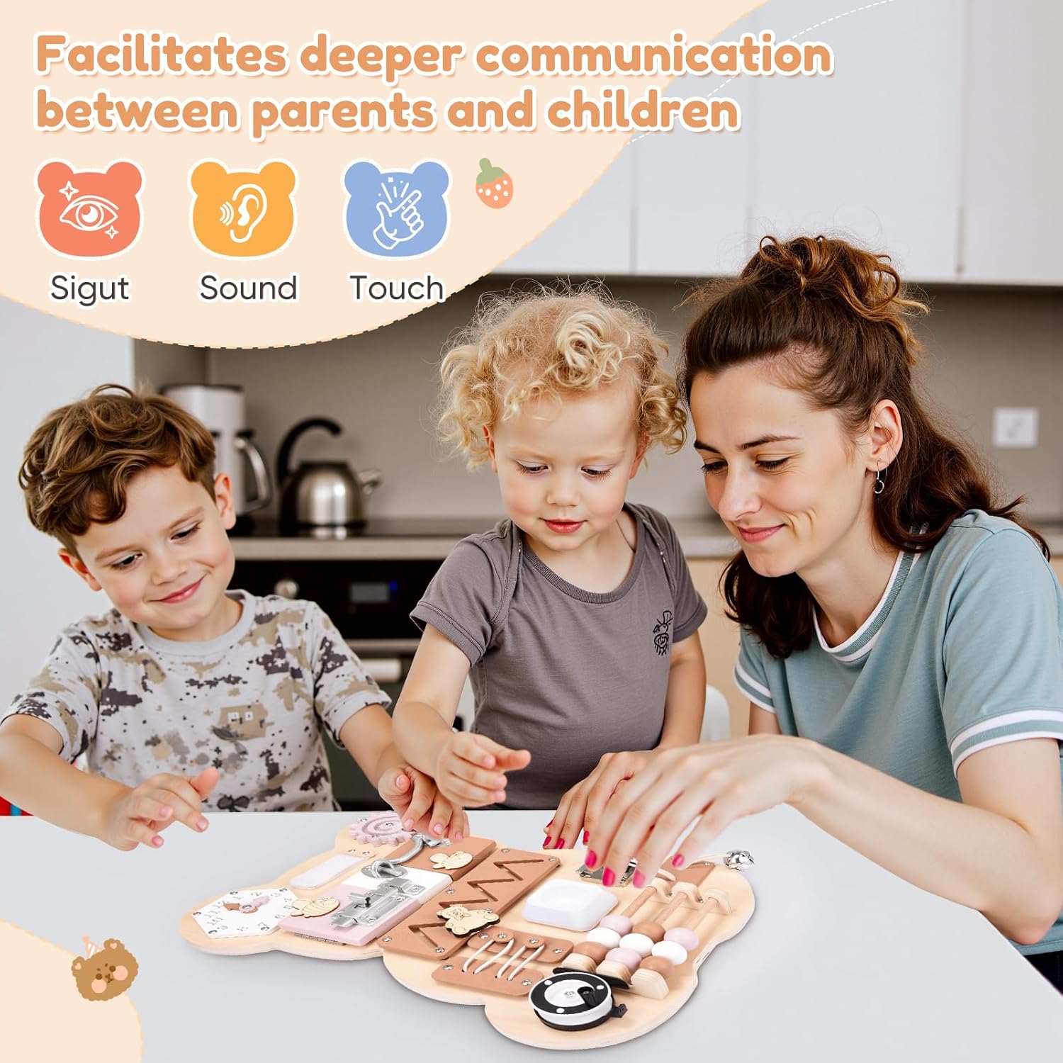 Busy Board per Bambini - Pannello Sensoriale Montessori - immagine 7